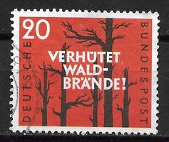 BRD 1958: Waldbrandverhütung