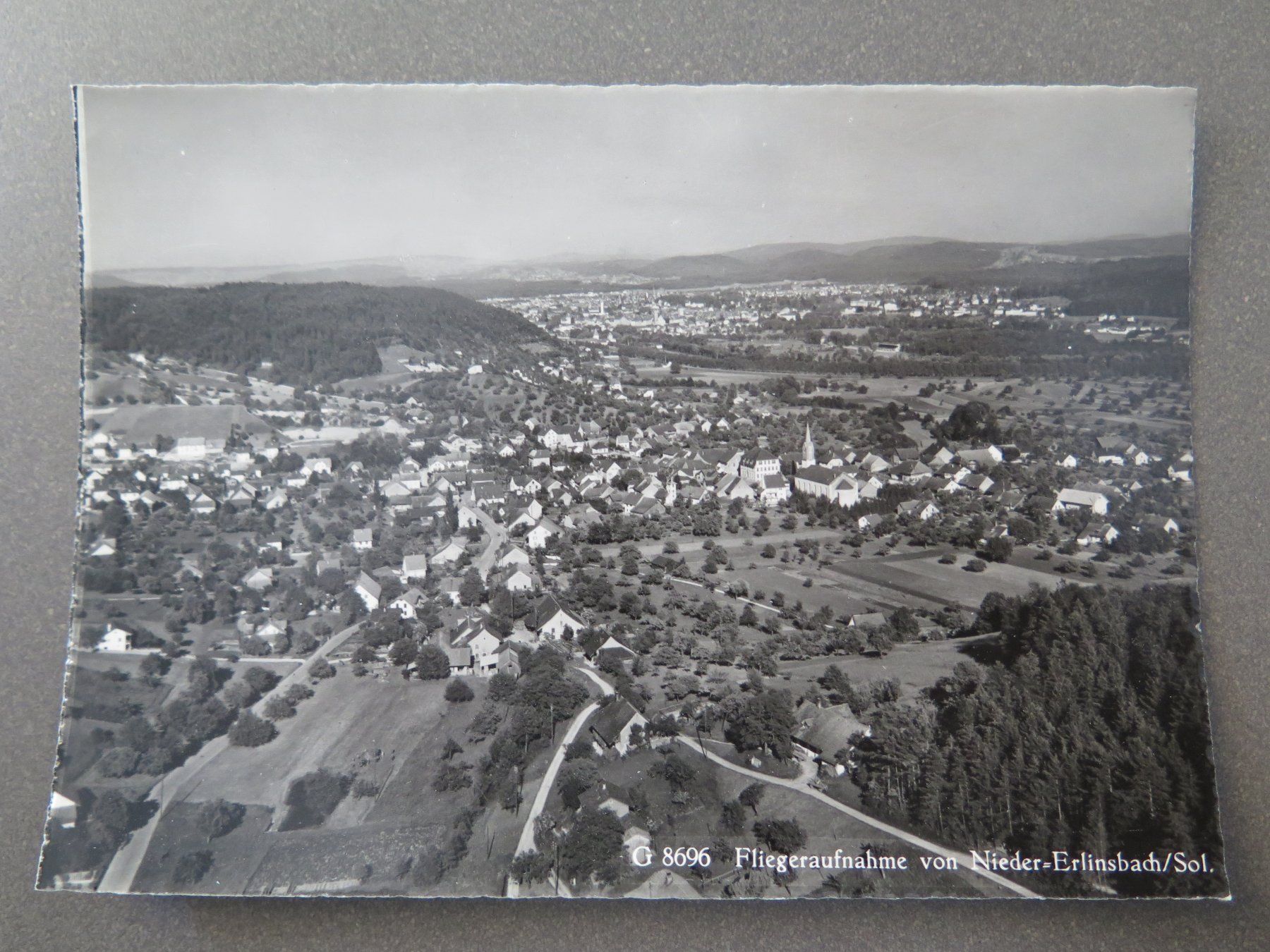 Cartoline postali: NIEDER-ERLINSBACH - FLUGAUFNAHME – Usato da Wittenbach venduto da lipasal