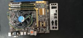SCHEDA MADRE ASUS B85M-G, CON CPU I7-4790 E RAM 4x4GB DDR3