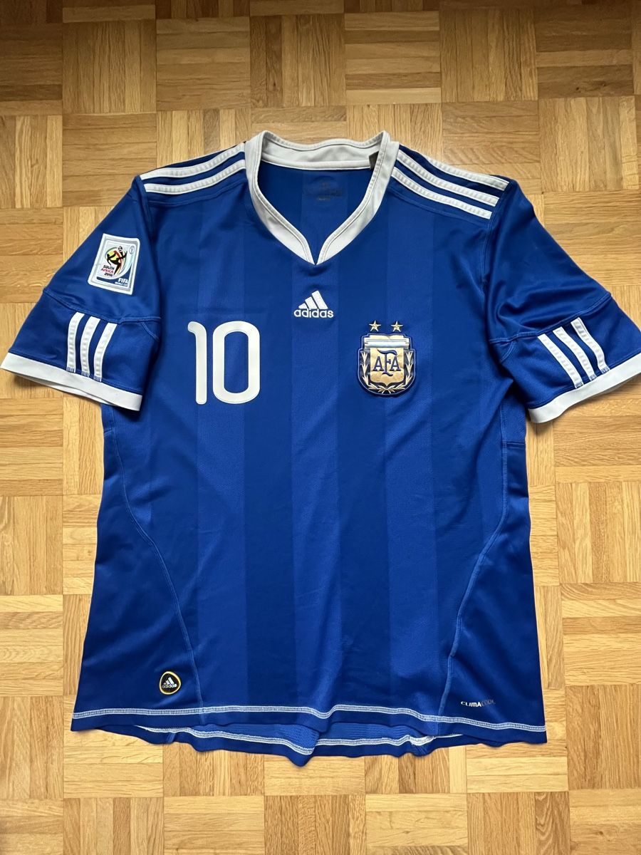 Adidas Leibchen & Hosen: Original Messi Argentinien 2010 Trikot L – Gebraucht aus Burgdorf von Shirtsy 1
