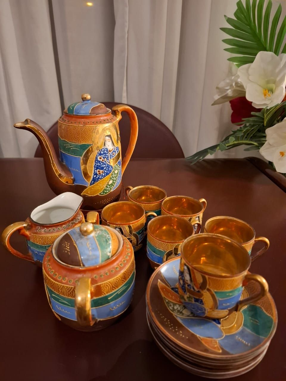 Set di piatti: antique Japanese hand painted tea set – Nuovo (secondo la descrizione) da Pfungen venduto da els_b6pj