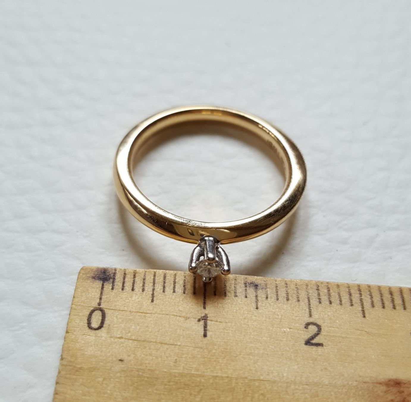 Anelli: Gold 585 Solitär Ring mit Brillant – Nuovo (secondo la descrizione) da Wald ZH venduto da Dasilver 4