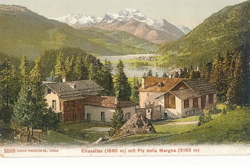 Cartoline postali: Chasellas - Piz della Margna + c1905 – Usato da Emmenbrücke venduto da teestube