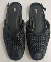 Sandales tressées Zara noires - Taille 37