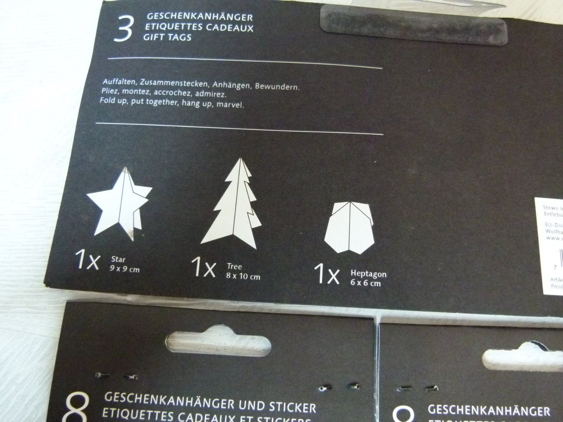 Papiere: Stewo Geschenkanhänger 3.Paket 27Teile – Neu und originalverpackt aus Uerkheim von Kaufoption 5