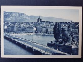 Genève Pont du Mont-Blanc et ville