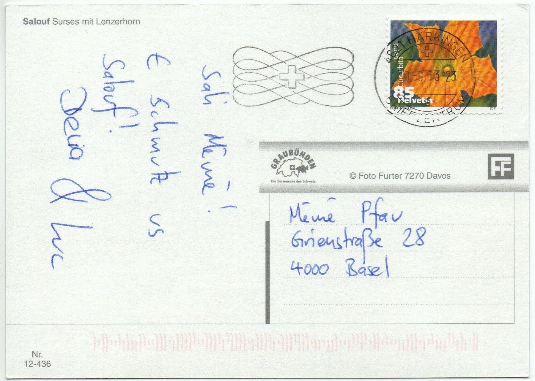Cartes postales: SALOUF Surses mit Lenzerhorn – D'occasion à Jona par philajona 1