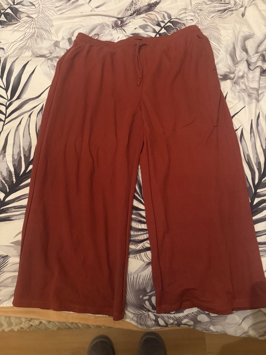 Pantaloni: Stoffhose 3/4 orange braun – Usato da Frauenfeld venduto da _elle.Mich9