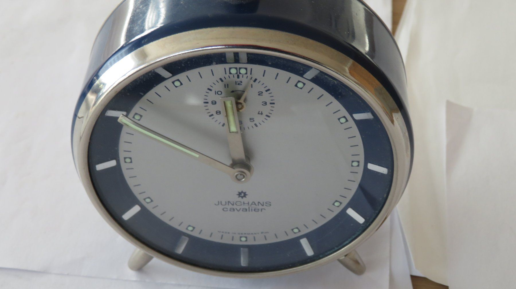 Junghans Sveglie: Wecker Junghans Cavalier Vintage um 1950 – Usato da Wetzikon ZH venduto da morda1954 4