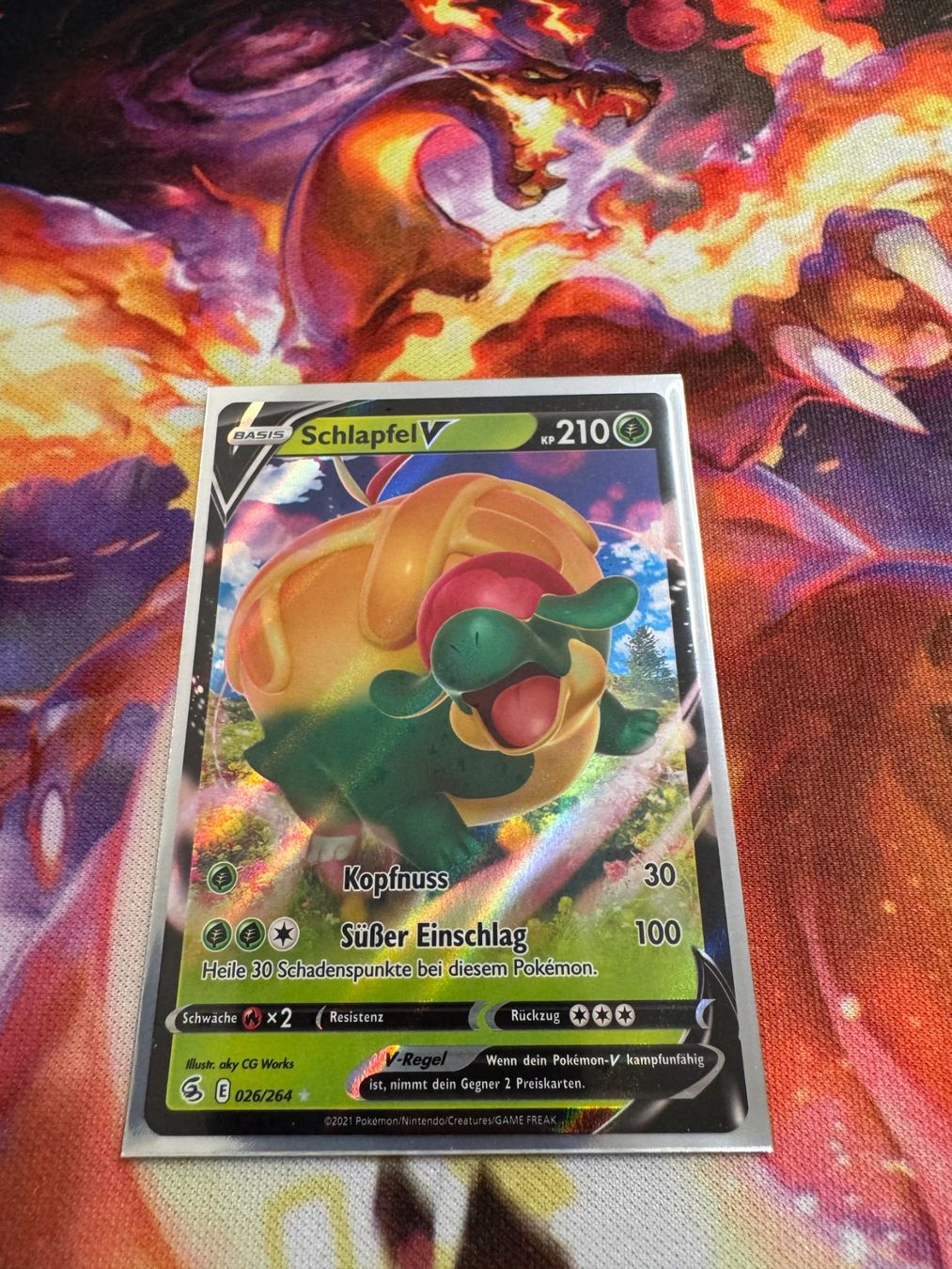 Pokémon Carte collezionabili: Schlapfel V (FST 026) / Fusionsangriff – Nuovo (secondo la descrizione) da Bülach venduto da CherryBlu