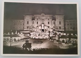 Ansichtskarte Einsiedeln, Welttheater, gestempelt 1955