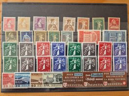 CH-Briefmarken ** auf Karte K9 Zustand gemäss Bild