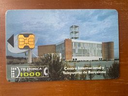 Telefonkarte Spanien Telepuerto de Barcelona