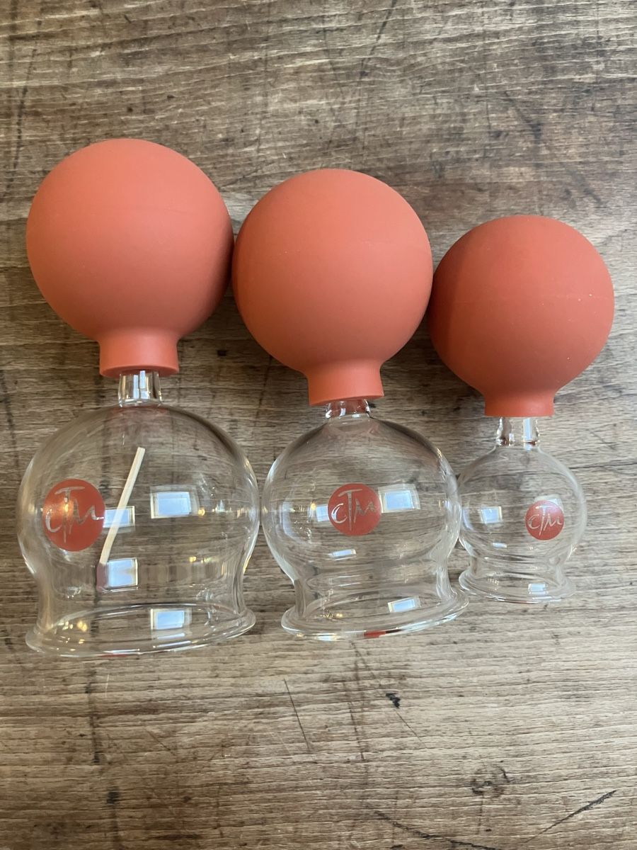 Massagegeräte: CTM Schröpfglas mit Gummiball 5,5cm, 4,5cm, 2,5cm – Gebraucht aus Bern von Morpheus 1