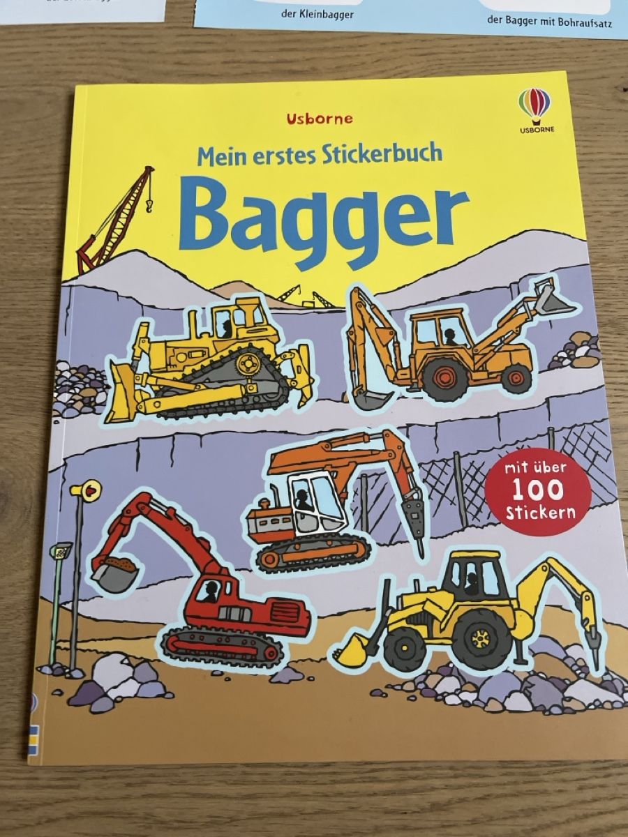 Bücher: Usborne: Mein erstes Stickerbuch Bagger mit Stickern! – Gebraucht aus Oensingen von katepe 1