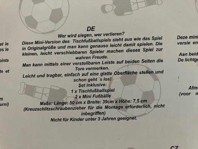 Spiele: Tischfussballspiel – Neu und originalverpackt aus Herzogenbuchsee von versace12 4