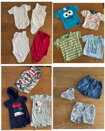 Babykleider-Paket Sommer – 14 Teile - Gr 74 - 6-9 Monate