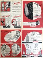 Vittel - 4 alte Werbungen / Anciennes réclames 1955/58