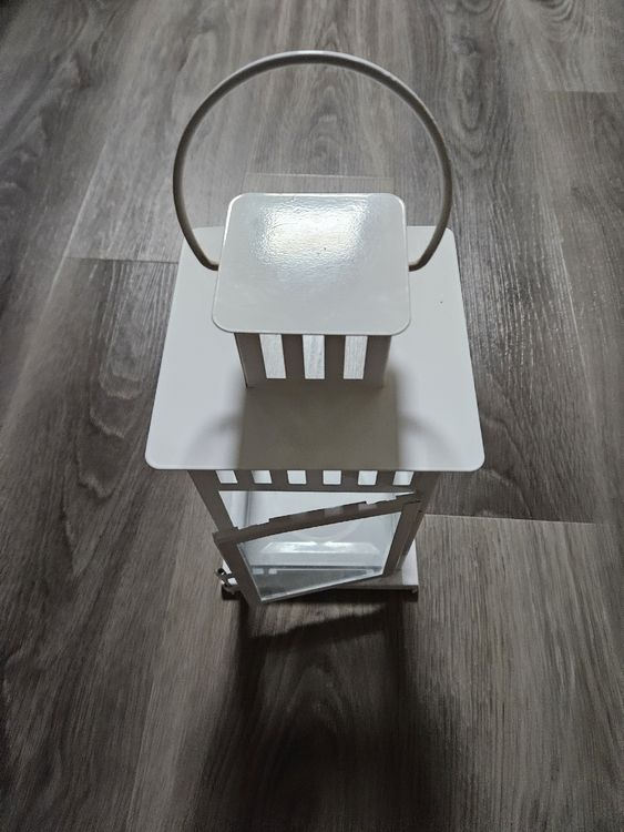 Weisse IKEA Laterne (Gebraucht) in Anwil für CHF 2 – mit Lieferung auf Ricardo kaufen
