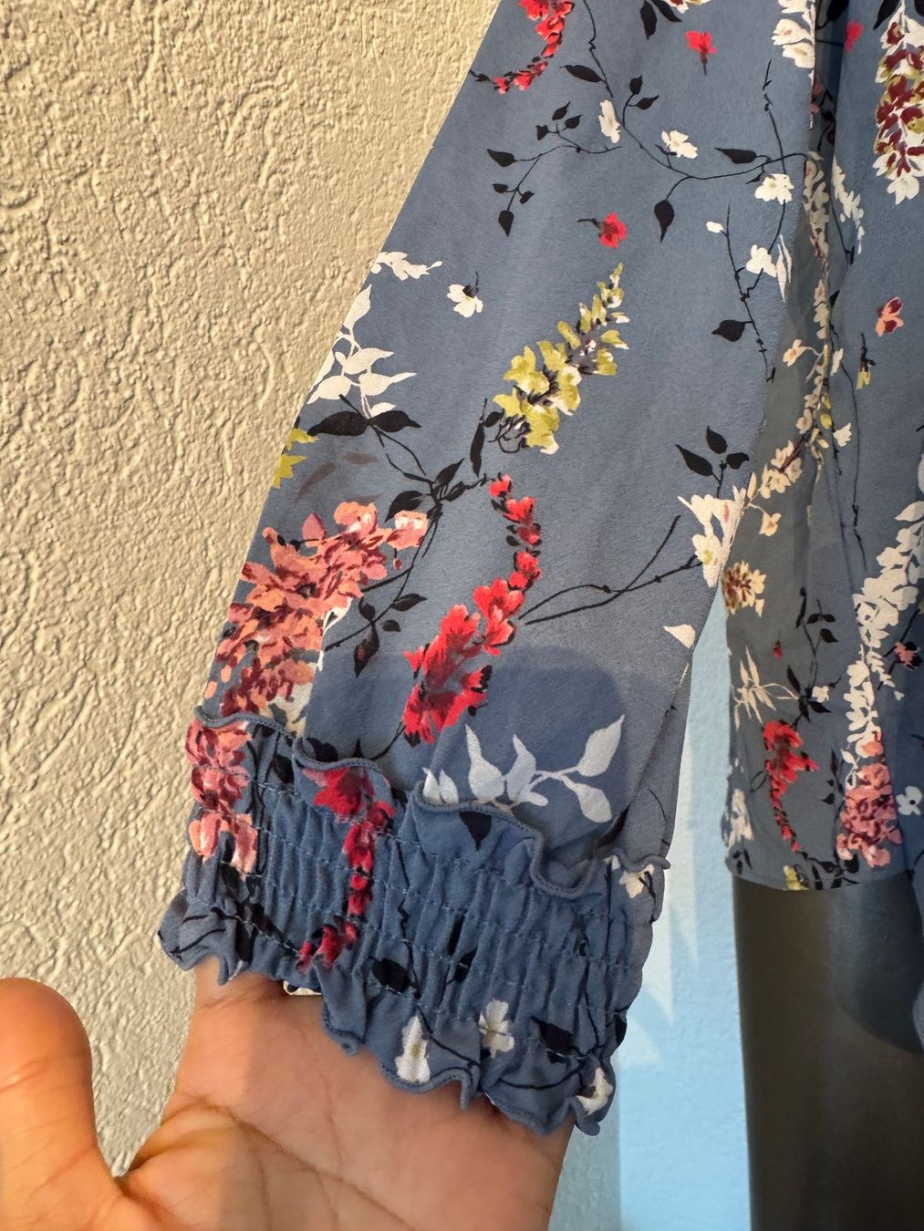 Camicette: Sommer Bluse Blumenmuster Gr M Blau – Usato da Frenkendorf venduto da Style365 7