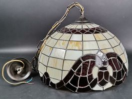TIFFANY-STIL Hängeleuchte an Kette ca. Ø 42