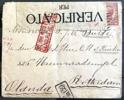 1912 Italien Militar Zensurbrief nach Rotterdam