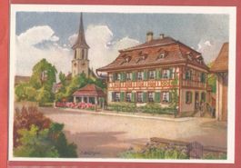 Mammern - Gasthaus zum Adler - Kunstkarte ca. 1945