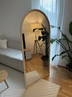 Bogen Spiegel Holz hell