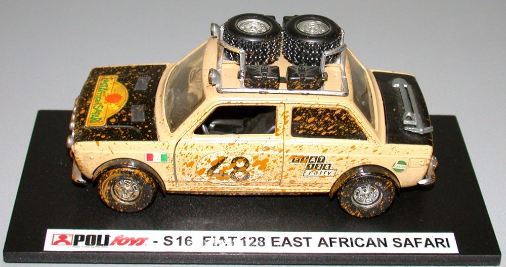 Polistil Fiat 128 East African Safari Rally 1:25 OVP (Neu (gemäss