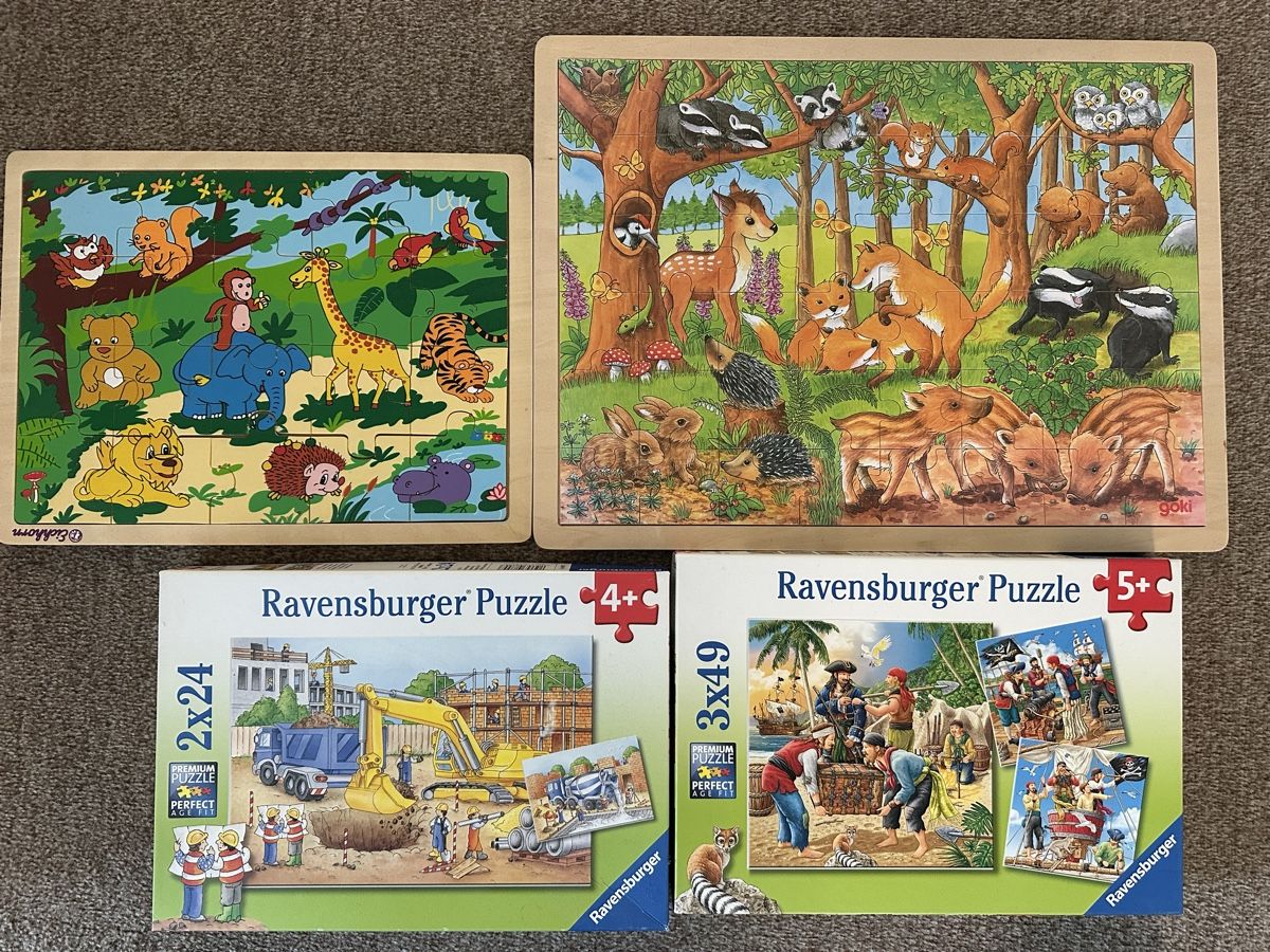Puzzle: Puzzle-Set: Ravensburger & Holzpuzzle, Top Zustand – Usato da Stäfa venduto da Oster_glocke