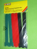 Noch 60194 Klettverschluss Kabelbinder je 2 Stück rot,sch,gr