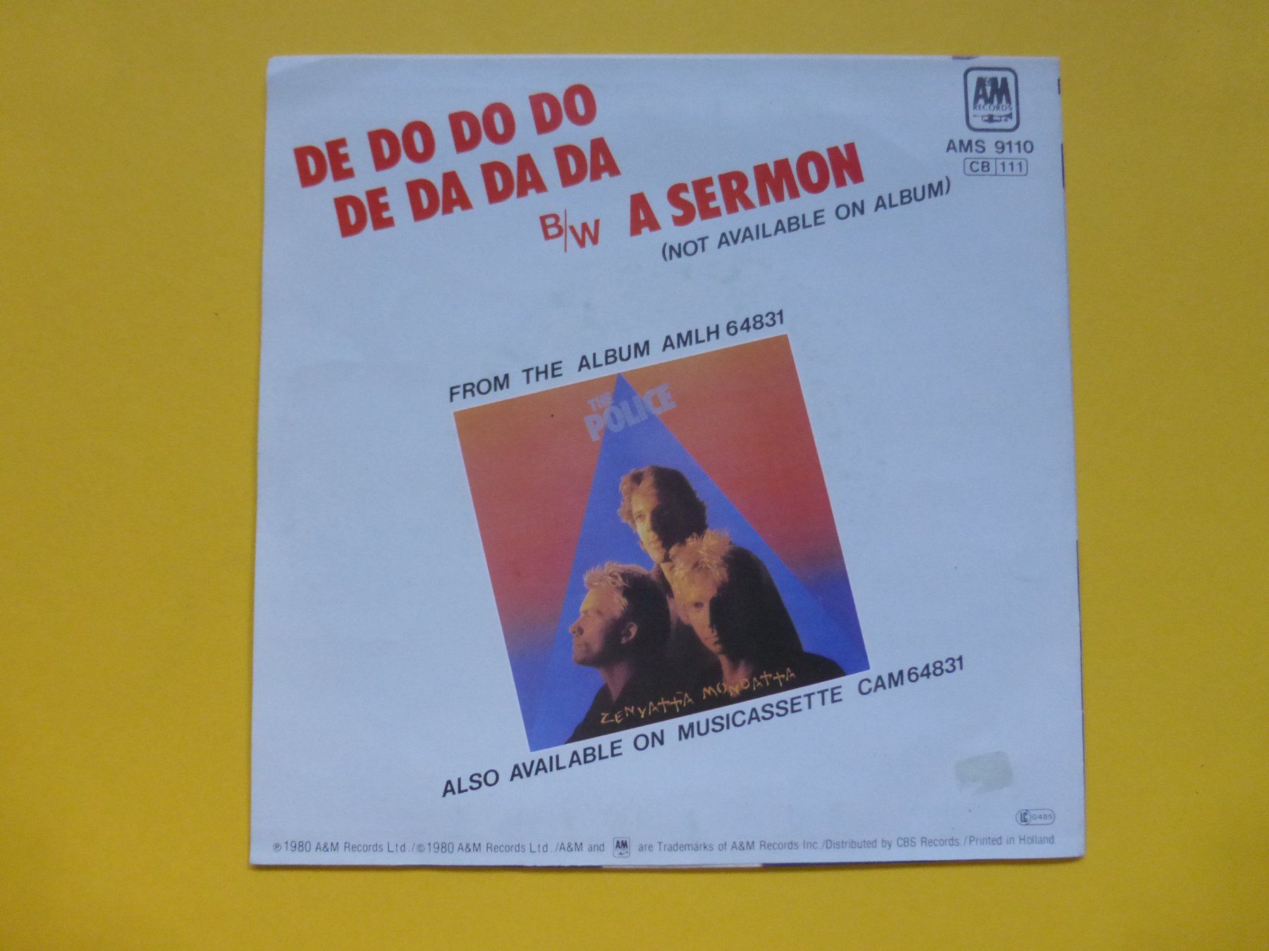 Dischi in vinile: The Police – De Do Do Do De Da Da Da – Usato da Zürich venduto da Swiss57 1