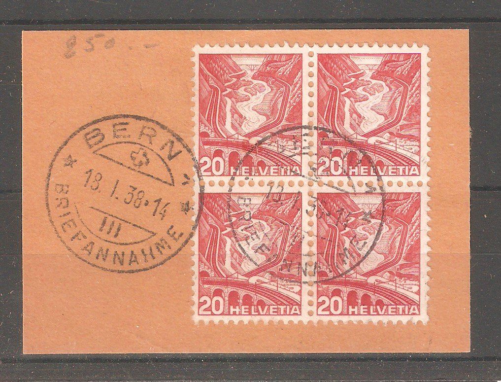 Tutti i francobolli: 205A B/4 gest. Briefstück – Usato da Lausanne venduto da Whorvath