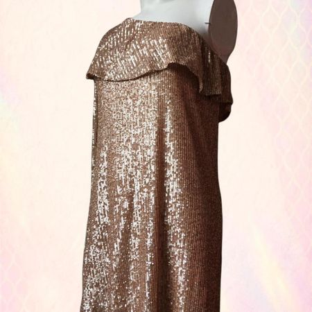 Robe à paillettes Zara dorée - M - neuve