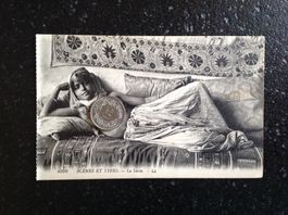 AK anciene erotique erotik Scene et types - la sieste