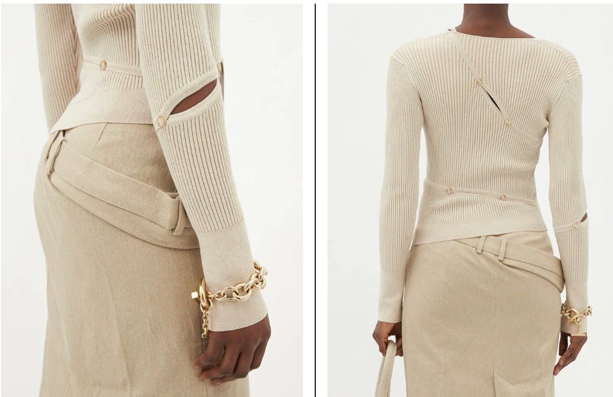 Jacquemus Tops: New EUR 365 Jacquemus Cutout Buttoned Top - FR 40 – Neu und originalverpackt aus St-Sulpice VD von juhdu 6