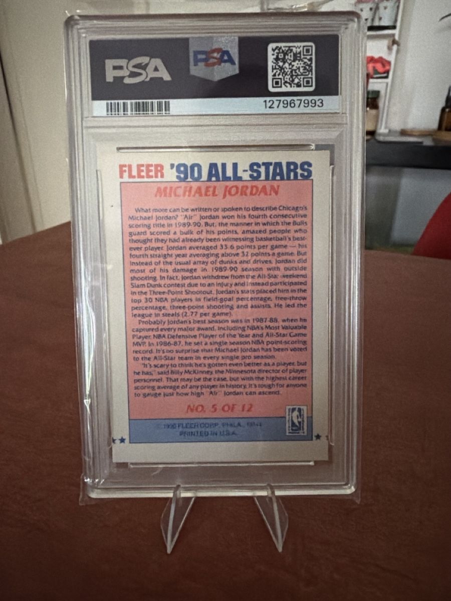 Nba Sammelbilder & Trading cards: NBA - Michael Jordan - 1990 Fleer - PSA8 – Gebraucht aus Bern von sam_25hm 1