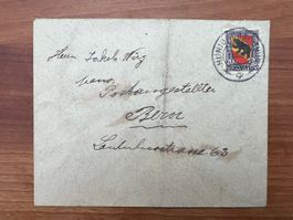 AK  1919  PJ 19  auf Brief        (G2251)