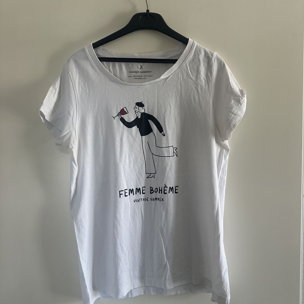 T-Shirts: FUNNY WINE COTTON T-SHIRT M – Gebraucht aus Zofingen von JumpInVintage