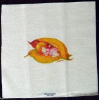 1 STK LEINEN PATCHWORKSTOFF, 20x20 cm