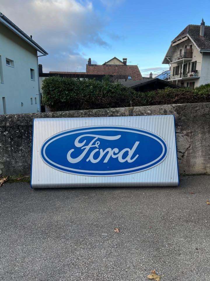 Ford Schilder: Enseigne Ford 240 x 120 cm – Gebraucht aus Bursins von Oldtimer_CH