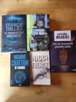 Lot 5 livres Bussi Thilliez Nicci Chattam suspens thriller