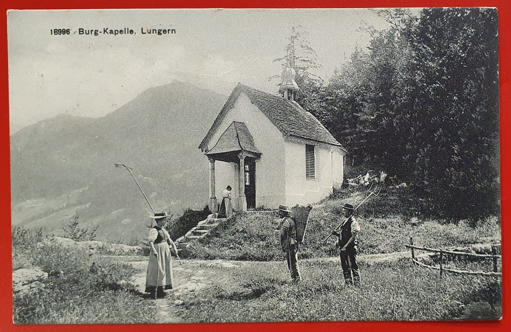 Cartoline postali: Burg-Kapelle, Lungern 1922 – Usato da Kreuzlingen venduto da Rschweiz1