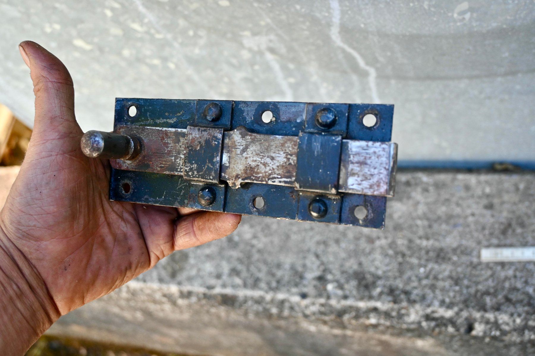 Schlösser: alter Stossriegel aus Eisen - Länge 16.2cm – Gebraucht aus Pfaffhausen von mono_rec 3