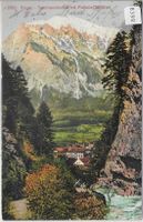 Ragaz - Taminaschlucht mit Falknis - Litho