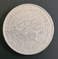 100 Francs 1972 Tschad Tchad Münze Monnaie Coin Moneta
