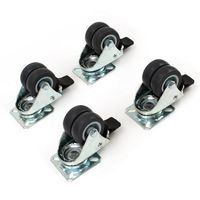 4x Lenkrollen Moebelrollen Rollen 50 mm