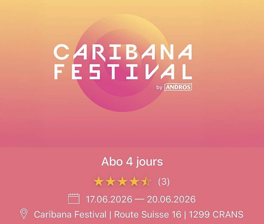 Tickets: Caribana abonnement 4 jours – Gebraucht aus Prangins von ale_j6ph