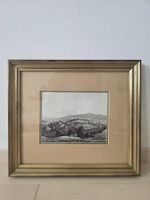 Gravure Ancienne Moudo XIXe – Ville & Abbaye