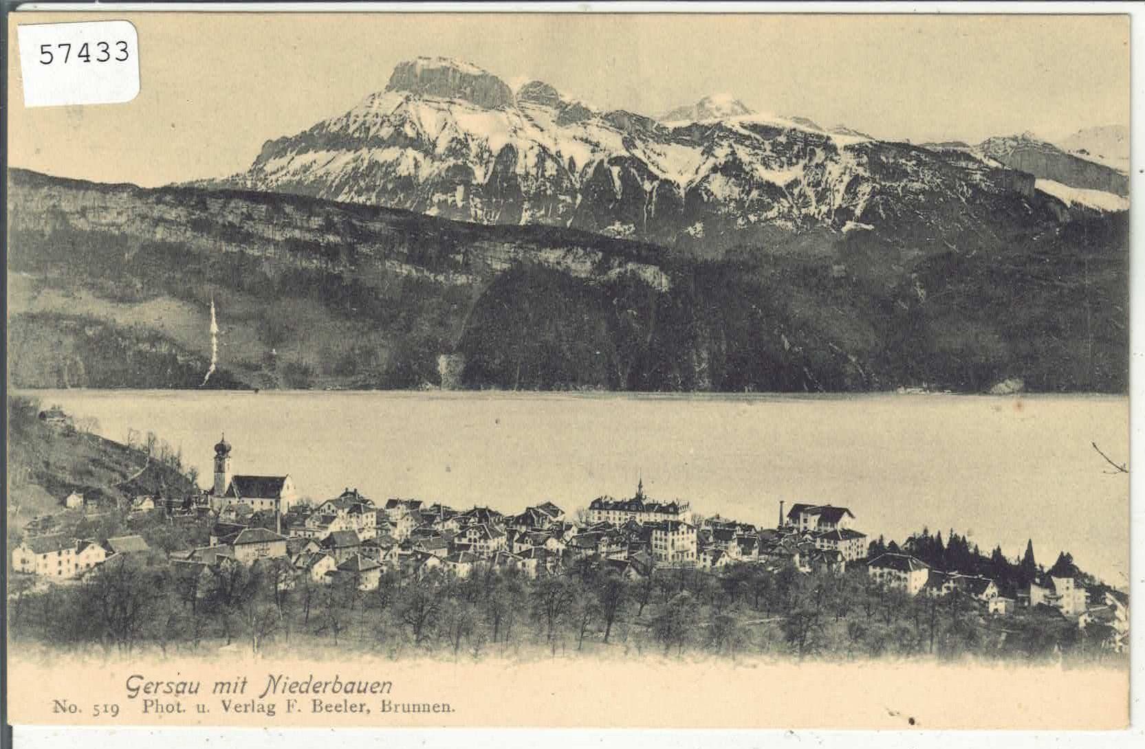 Ansichtskarten: Gersau mit Niederbauen – Gebraucht aus Ettingen von Kartenplanet